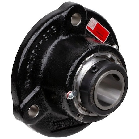 Rexnord Flange Block Bearing; 3 Bolt Round Flange Block; 1-1/2 in. Bore; 5 in. Bolt Circle Diameter ZB2108